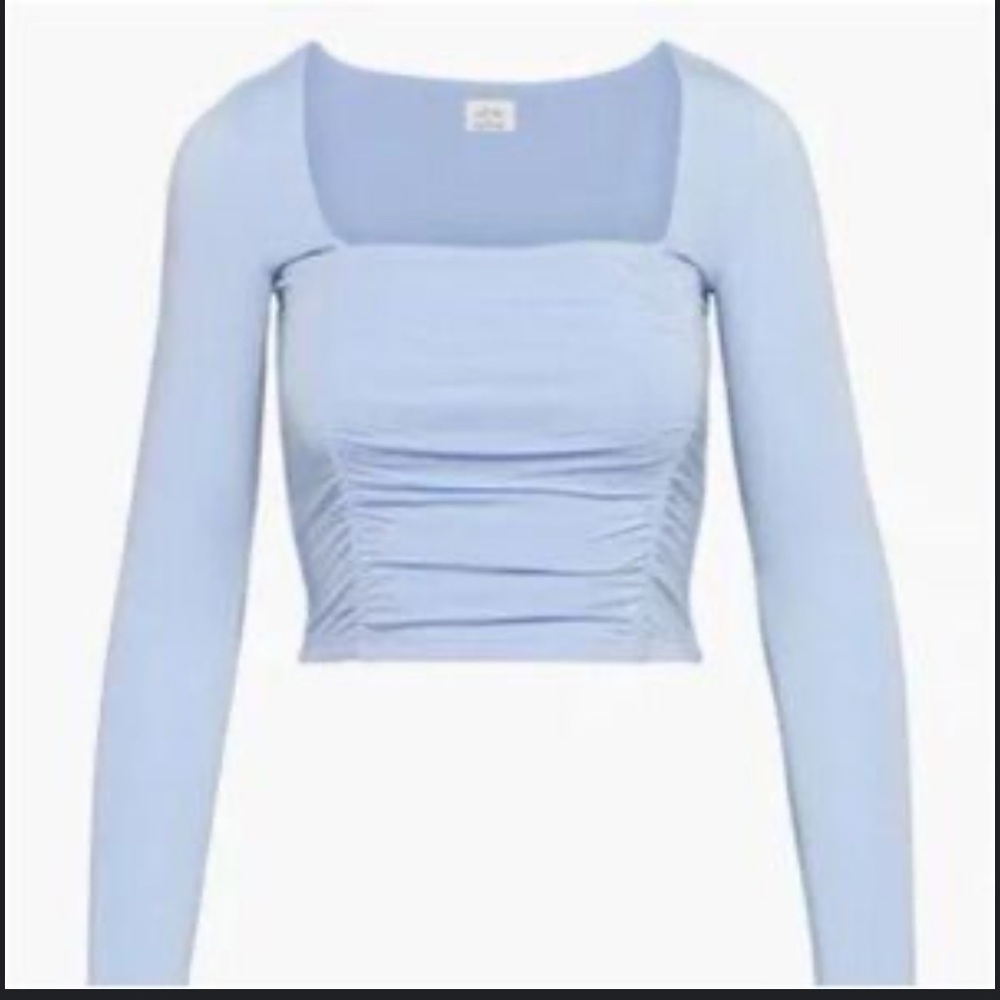 Wilfred ‘Lydia’ Lilac Ruched Long Sleeve Blouse